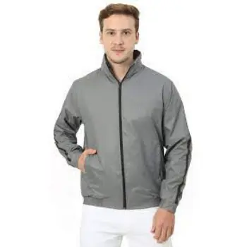 MenS Solid Windcheater Outdoor Sporty Jacket